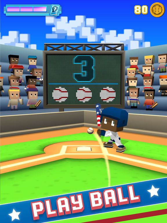Blocky Baseball - Endless Arcade Batting на iPad