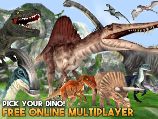 Dino Sim Online - Jurassic Fighting Simulator 3Dscreeshot 1