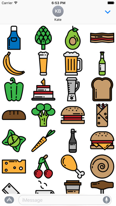 Food Stickers - New Delicious Emoji for Texting screenshot 4