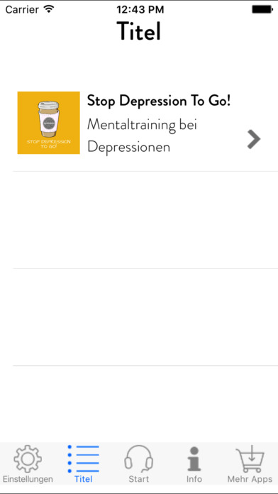 Stop Depression To Go! Mentaltraining screenshot 2