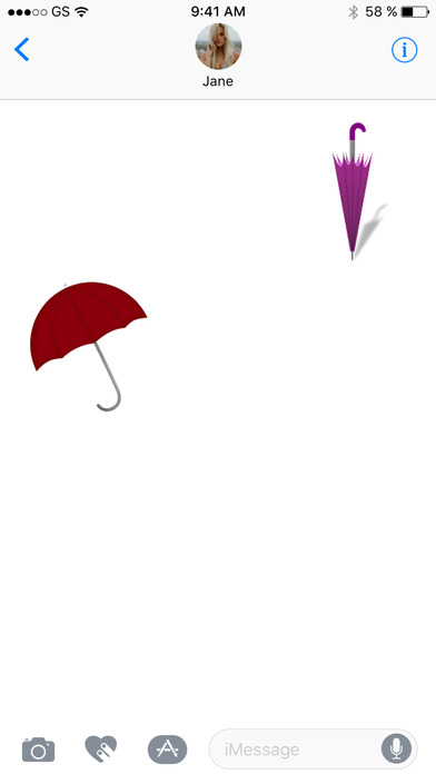 Umbrellas One Sticker Pack screenshot 3