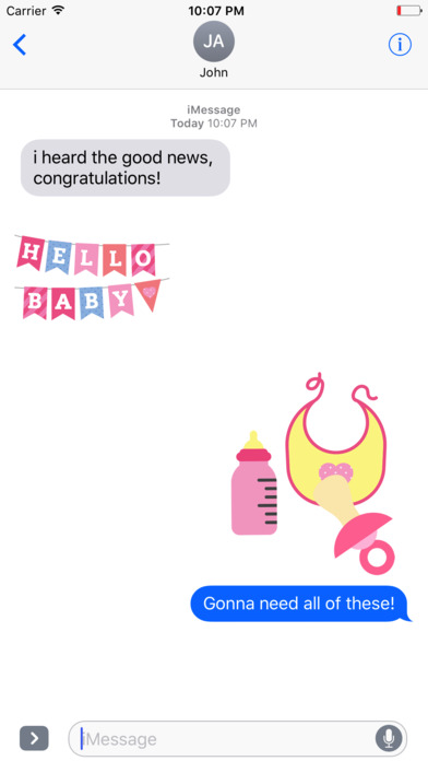 BABy GIRL Stickers for iMessage screenshot 4