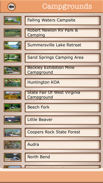 West Virginia Campgrounds & Hiking Trails Offline screenshot 2