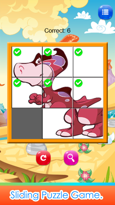 Dinosaurs Coloring Book & Sliding Pages Kids Games screenshot 4