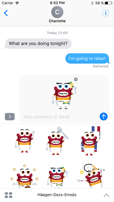 Häagen-Dazs-Emojis screenshot 3