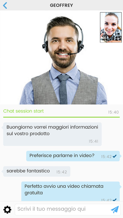 inChatWeb video live chat screenshot 4