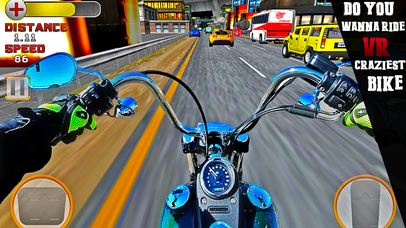 VR Crazy Bike Race: Traffic Racing Free Seas. 2 screenshot 4