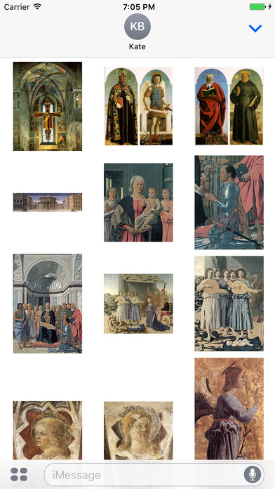 Piero Della Francesca Artworks Stickers screenshot 4