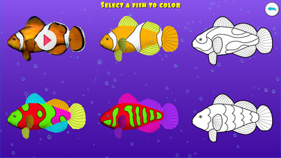 3D Coloring App. Dancing Fishes screenshot 4