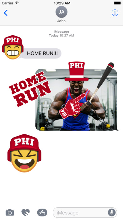 Philadelphia Baseball Stickers & Emojis screenshot 2