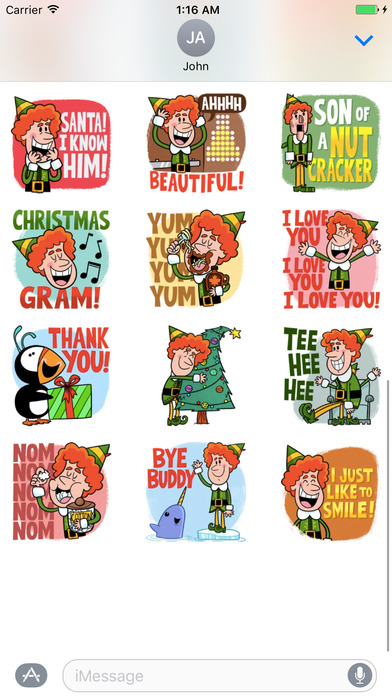 Elf Stickers for iMessage screenshot 3