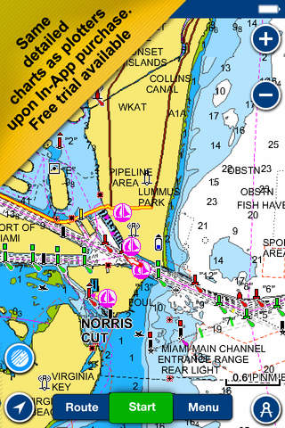 Navionics Boating: marine & lakes charts, routes, GPS tracks for cruising, fishing, yachting, sailing, diving. Navigation