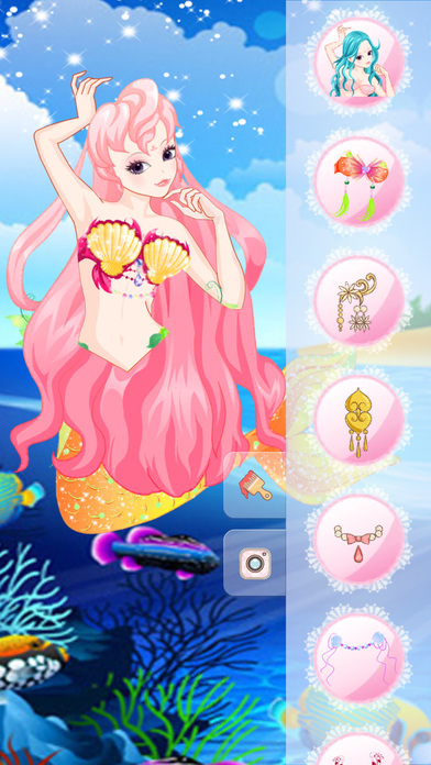 Fantasy fairy tale mermaid - Makeup game for kids screenshot 4
