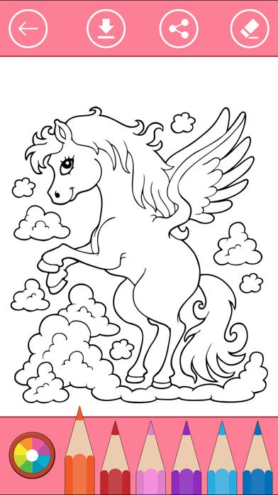 Coloring Book of Horses for Kids: Learn to color screenshot 4