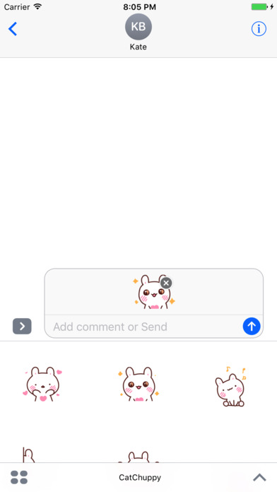 Cat Chuppy Animated Stickers screenshot 3