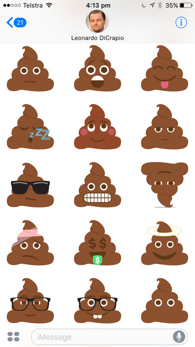 Poo Emoji : Cute Animated Poop Emoji Stickers screenshot 4