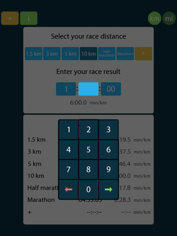 Race Time Predictor App screenshot 2