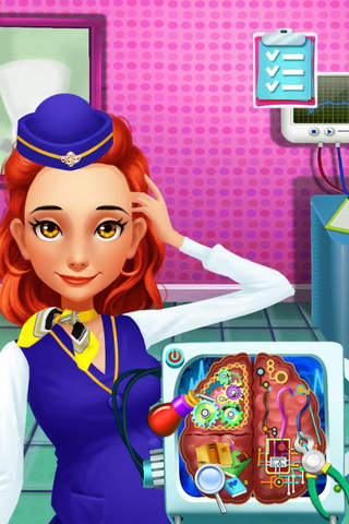 Steward Lady's Brain Health-Beauty Surgery Sim screenshot 2