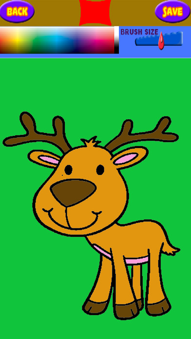 Animal Coloring Book Games Deers For Kids screenshot 2