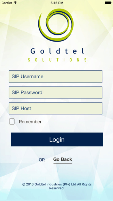 Goldtel NG Communicator screenshot 3
