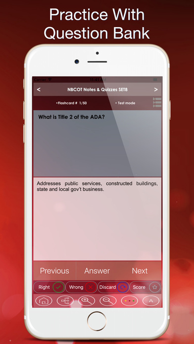 Prepare The NBCOT TEST:2400 Flashcards, Quiz & Q&A screenshot 4