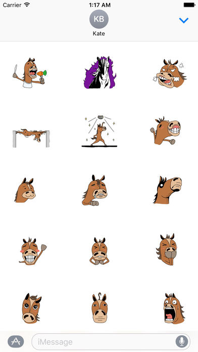 Crazy Horse Very Fun Sticker screenshot 2
