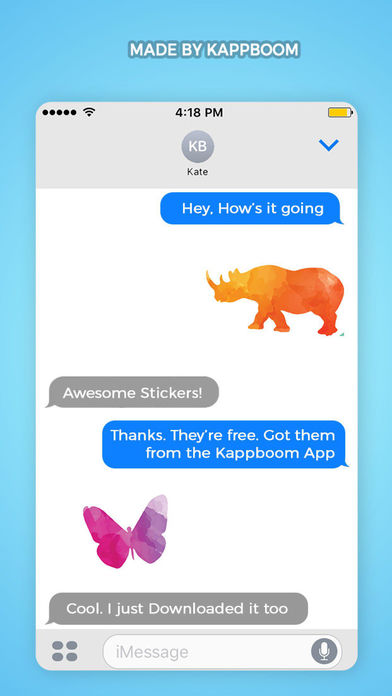 Colorful Animal Stickers by Kappboom screenshot 2