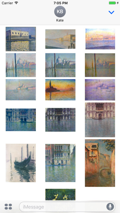 Monet Artworks for iMessage screenshot 2