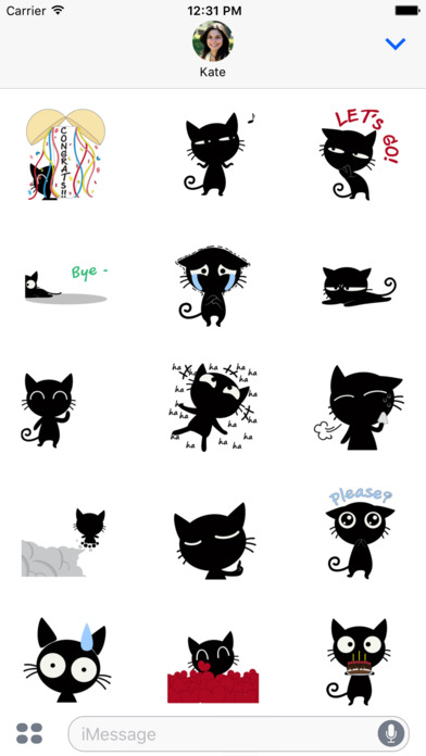 Captivating Cat Animated Stickers screenshot 2