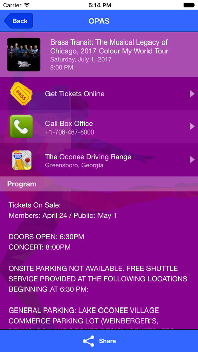 Oconee Performing Arts Society screenshot 3