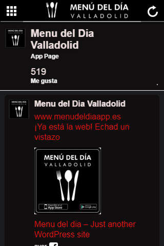 Menu del Dia Valladolid screenshot 2