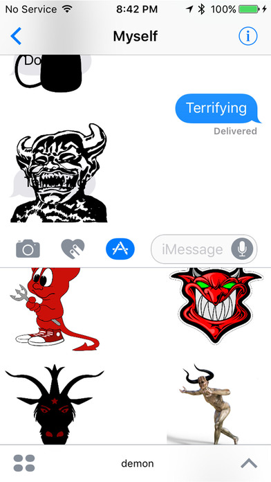 Demon : Dark, Evil, Scary Poltergeist Stickers screenshot 3