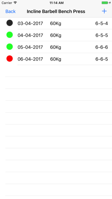 Training Tracker Lite: Body Tracker/Meal Planner screenshot 3