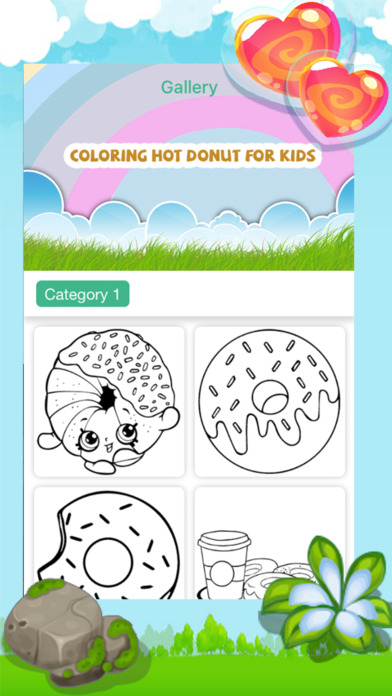 Coloring Hot Donut For Kids screenshot 2
