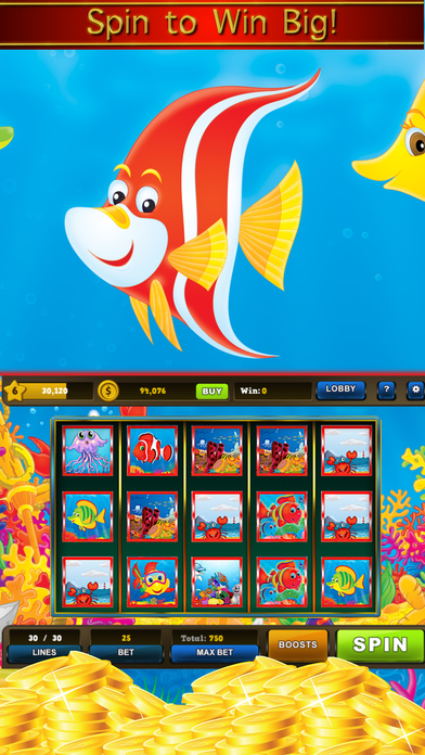 Gold Fish Jackpot Casino - Slot Machines Deluxe screenshot 2
