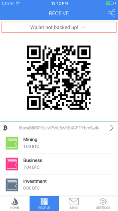 Sail Wallet for Bitcoin screenshot 2