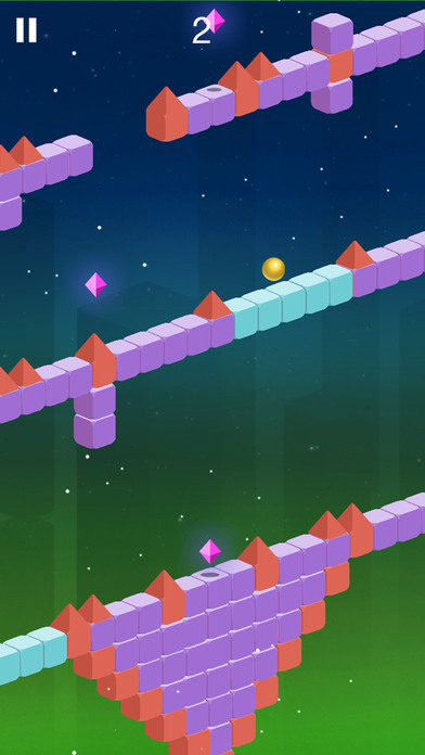 Magiz Ball Golden Cube Bounce screenshot 3
