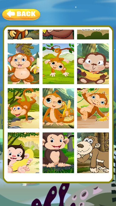 Puzzle Monkey Cartoon Games Jigsaw Kids screenshot 2