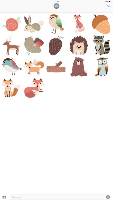 Forest Animals! Stickers screenshot 2