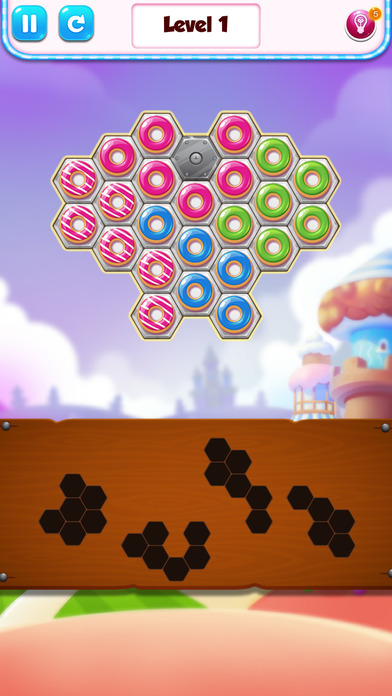 donut fun hex block screenshot 2