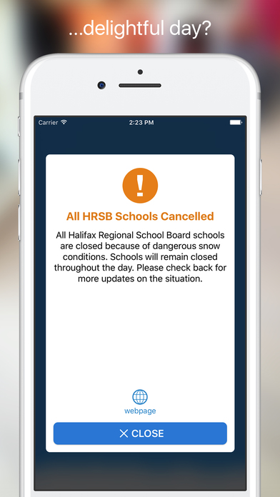 HFX School Cancellations screenshot 3