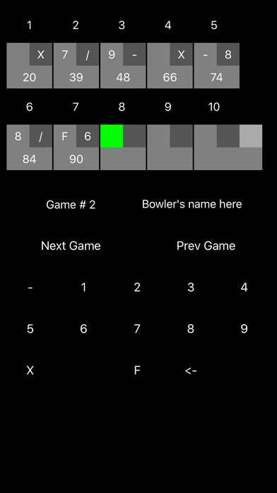 Bowling Game Score screenshot 2