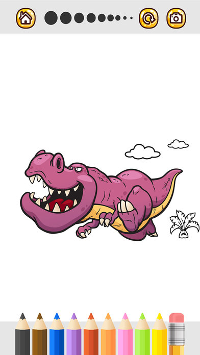 Dinosaurs Coloring Page For Preschool and Toddlers screenshot 3