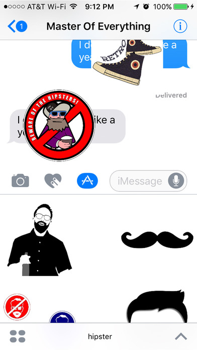 Hipster Stickers : I Had it First! screenshot 2