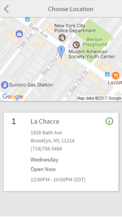 La Chacra Ordering screenshot 2