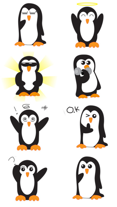 Cute Penguin Stickers! screenshot 3