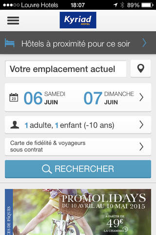 Kyriad - réservation d'hôtel screenshot 4