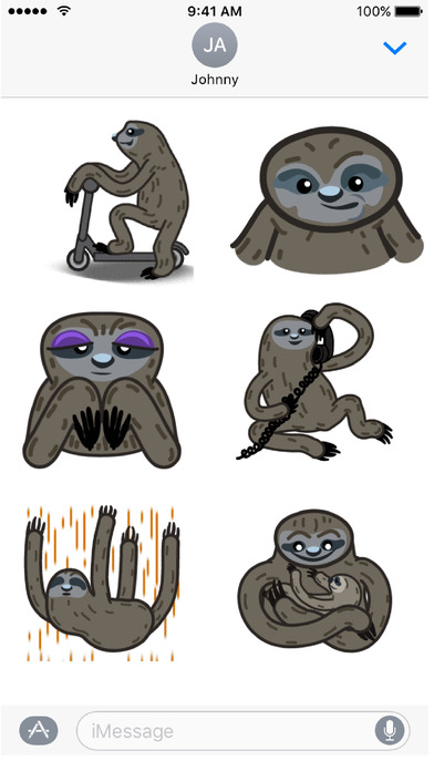 Animated Sloth Emoji screenshot 2