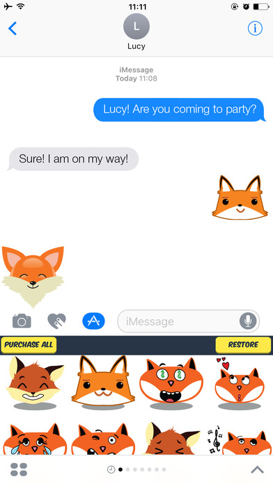Fox Sticker Pack - Cute Fox Emojis Super Set screenshot 2