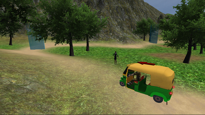 Crazy Offroad Jungle Rickshaw Drive Simulator Free screenshot 4